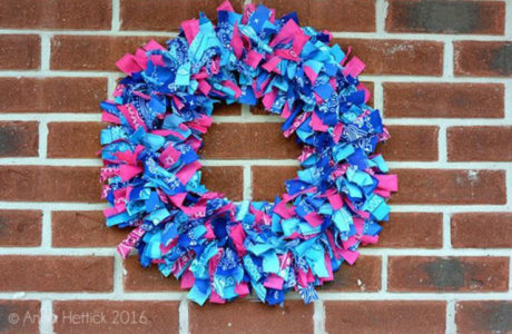 DIY Bandana Wreath Tutorial
