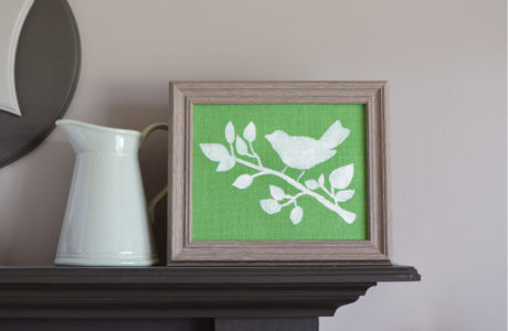Spring Bird Stencil DIY