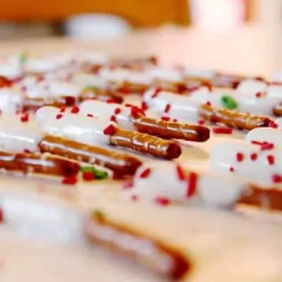 Chocolate Dipped Pretzel Sticks