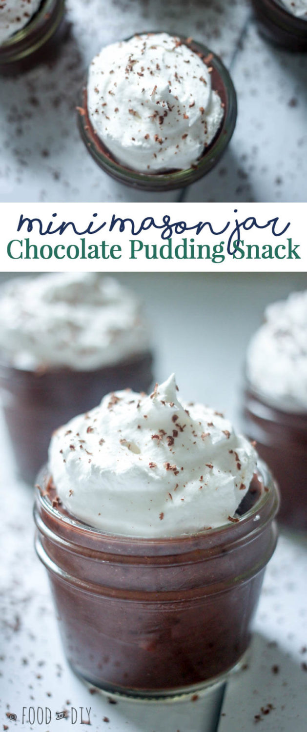 Mini Mason Jar Pudding Snack