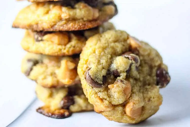 Butterscotch chip and chocolate chip cookies