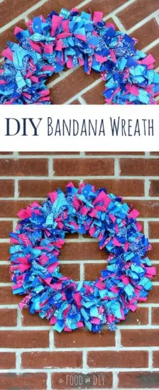DIY Bandana wreath