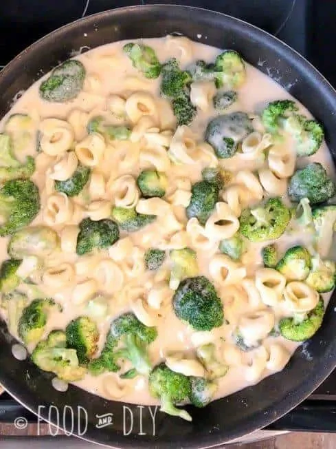 Broccoli Tortellini Alfredo. This dish is delicious and easy to prepare. It's also a hit with the entire family, even my meat loving husband.