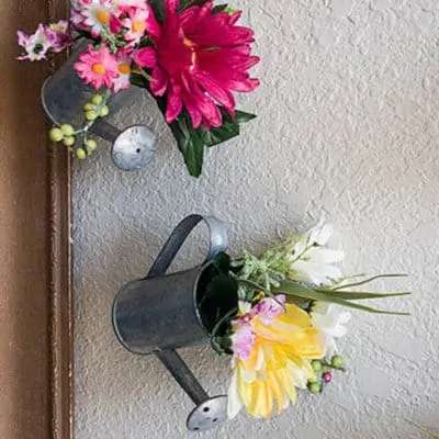 Mini Watering Can Flower DIY Decor Idea