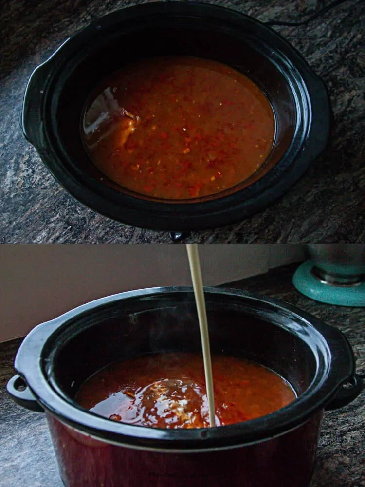 chicken enchilada soup in slow cooker