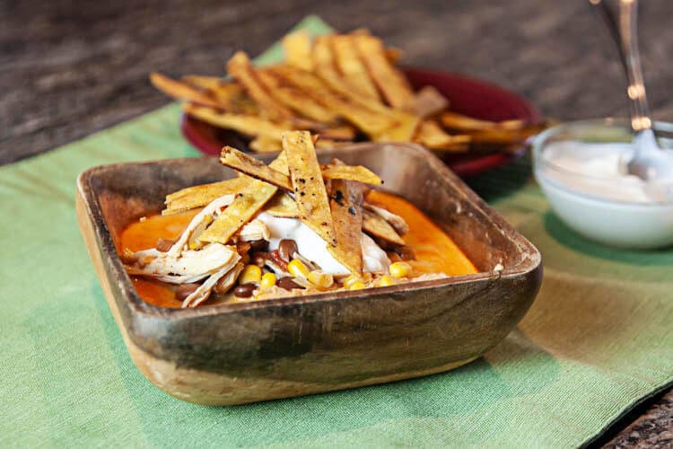 Creamy chicken enchilda soup