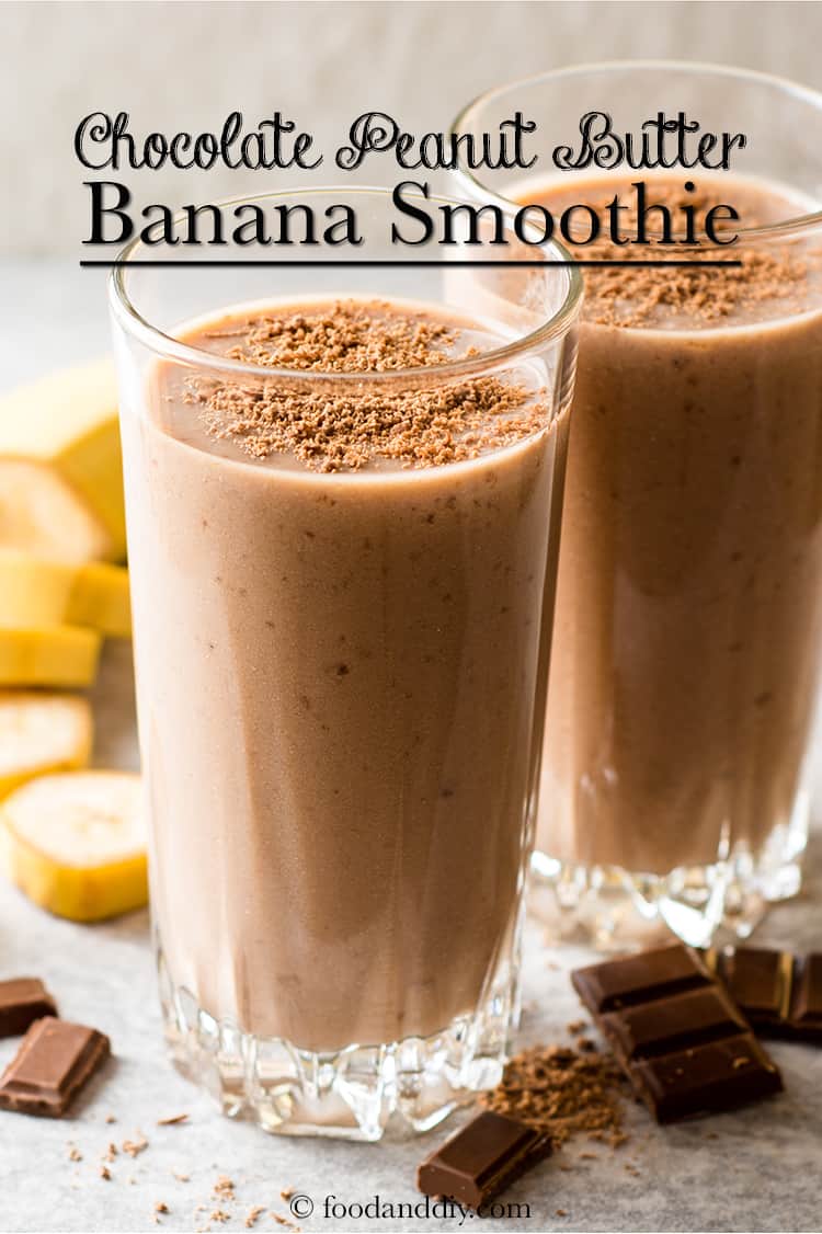 Chocolate, Peanut Butter, Banana Smoothie