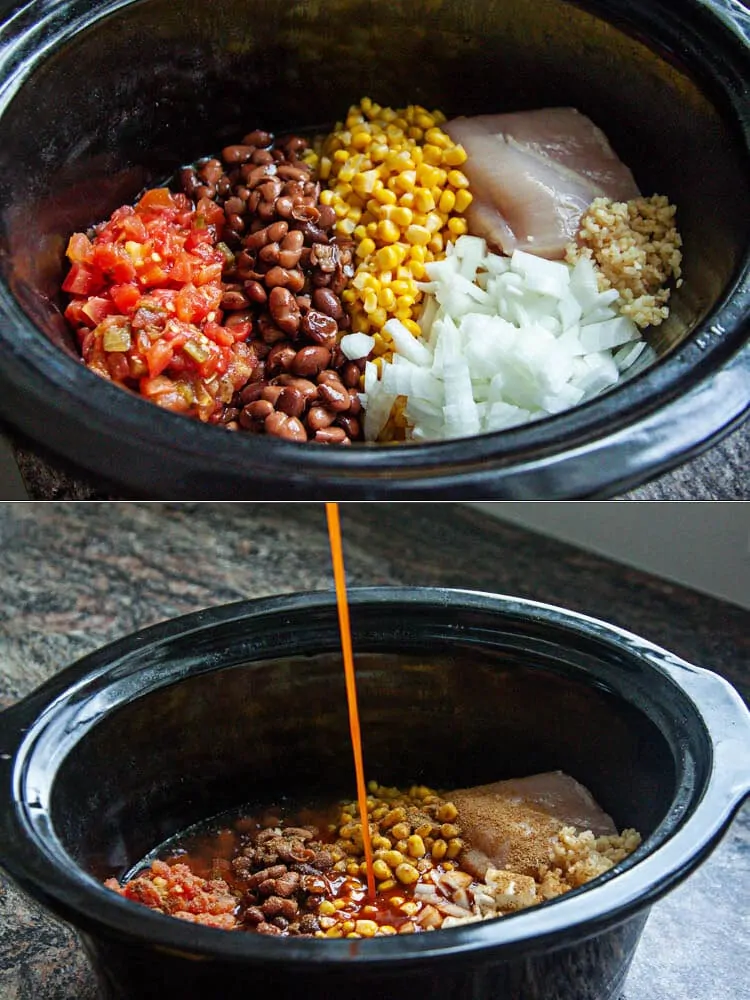 chicken enchilada soup in slow cooker