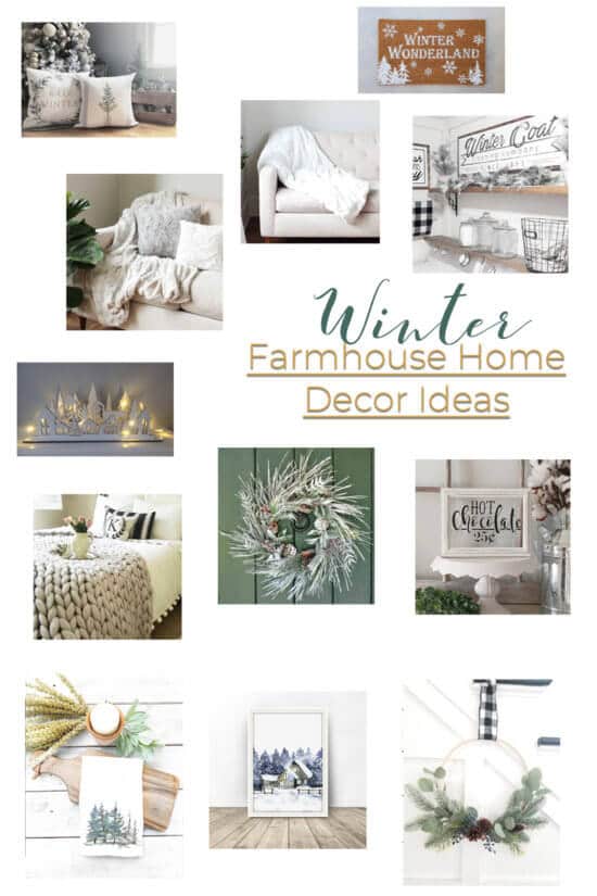 Winter Farmhouse Home Decor Ideas