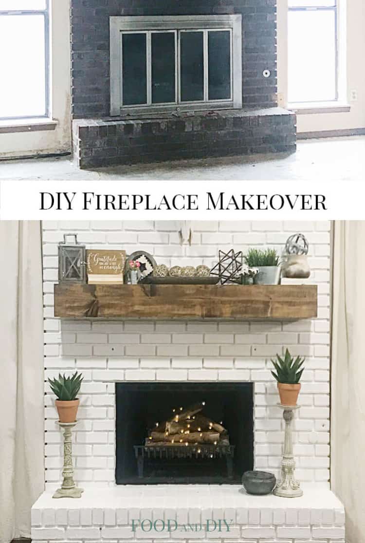 DIY Fireplace Makeover