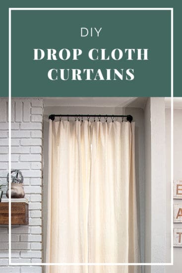 DIY Drop Cloth Curtains