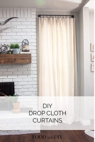 DIY Drop Cloth Curtains